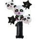 thumbnail image 4 of KAKOWELY Juego de 6 globos de fiesta con forma de panda, suministros para fiestas de cumpleaños y baby shower (número 1), 4 of 5