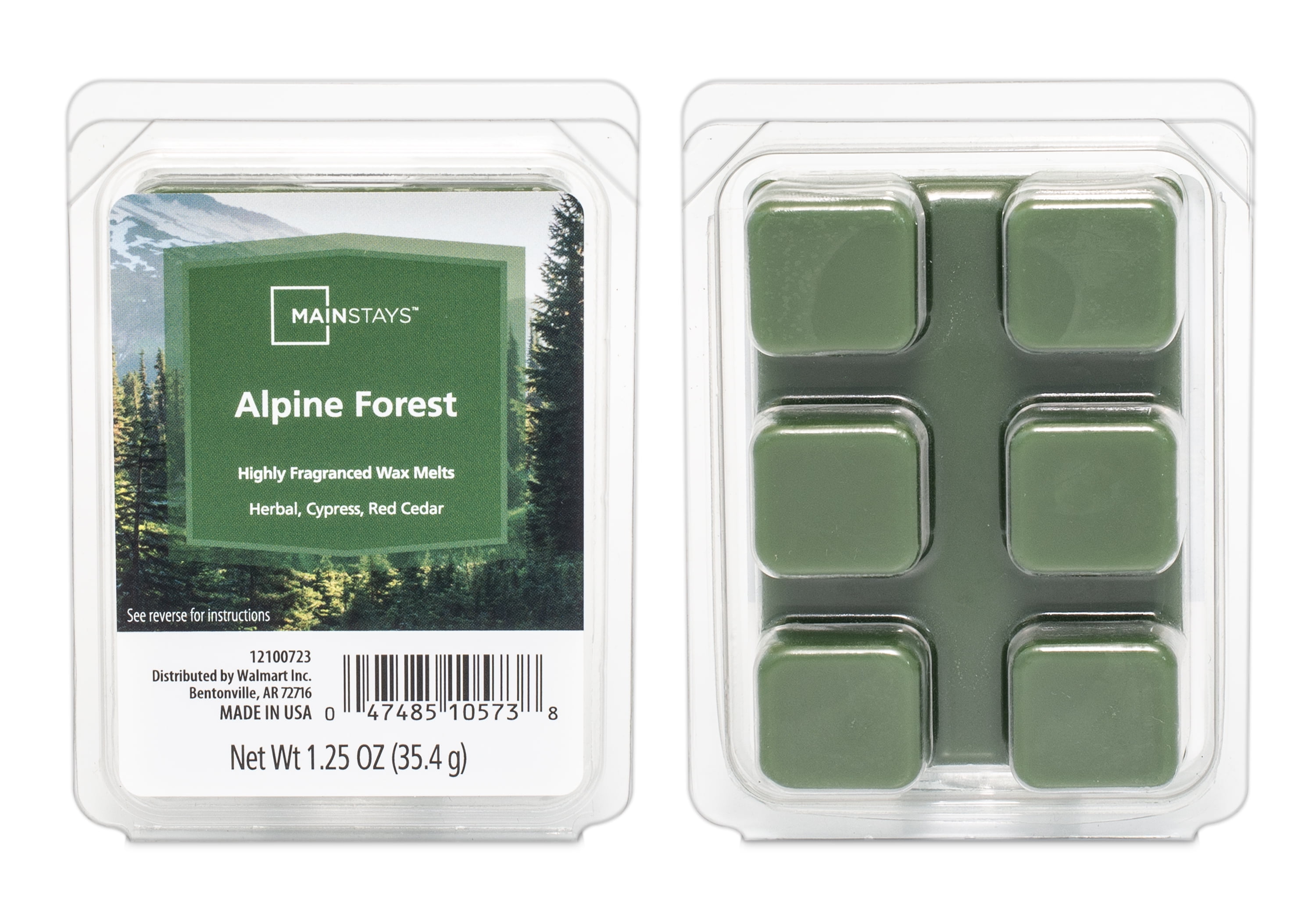 Mainstays Alpine Forest Scented Wax Melt, 1.25 oz