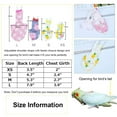 thumbnail image 5 of Bird Diaper Cockatiel Clothes Flight Suite, Reusable Parrot Nappy with Waterproof Inner Layer, Cute Pigeon Pants Urine Wet Suit Costume for Conure Macaw African Budgies Sun Parakeet, 5 of 7