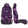 thumbnail image 4 of Fotbe Purple Snow Flakes Pattern Automotive Seat Covers for Cars Trucks and SUVs – Car Seat Covers for Front Seats,Protective Seat Covers,Vehicle Seat Covers, Set of 2, 4 of 9