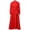 Red, variant on Afinprain Women's Clergy Dress Long Sleeve A-Line Maxi Dress with Belt and Tab Collar