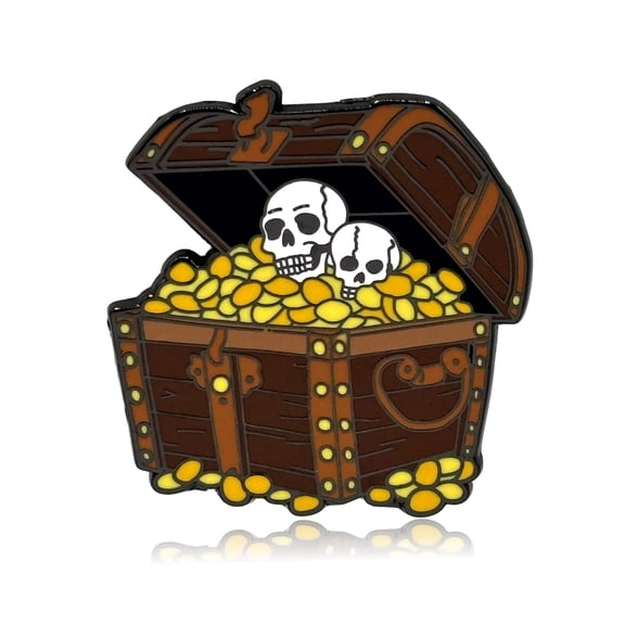 Pirate Treasure Chest Enamel Pin - Clayton Jewelry Labs