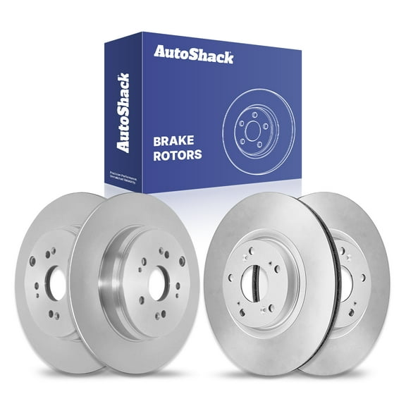 AutoShack Front & Rear Brake Rotors for Honda & Acura, CR-V 2007-2016 RDX 2007-2012, AWD FWD 4WD L4 2.3L 2.4L