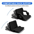 thumbnail image 4 of 24.4" Wide Stadium Seat For Bleachers With Back Support 6 Reclining Options,Folding Bleacher Chair,Comfortable Cushion,Water-Resistant,Portable For Sporting Events,Camping, 4 of 7