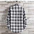 thumbnail image 6 of Towmus Plus Size Classic Flannel Shirt Long Sleeves Casual Button Down Collared Fall Tops M-3XL, 6 of 9