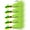 Chartreuse-1oz-5 Pack, variant on 5-pack Bucktail Jigs Hair Saltwater Freshwater Fishing Lures Surf Jig Heads White Luminochartreuse Swimbait For Bflounder Striper Bluefish Halibut Redfish