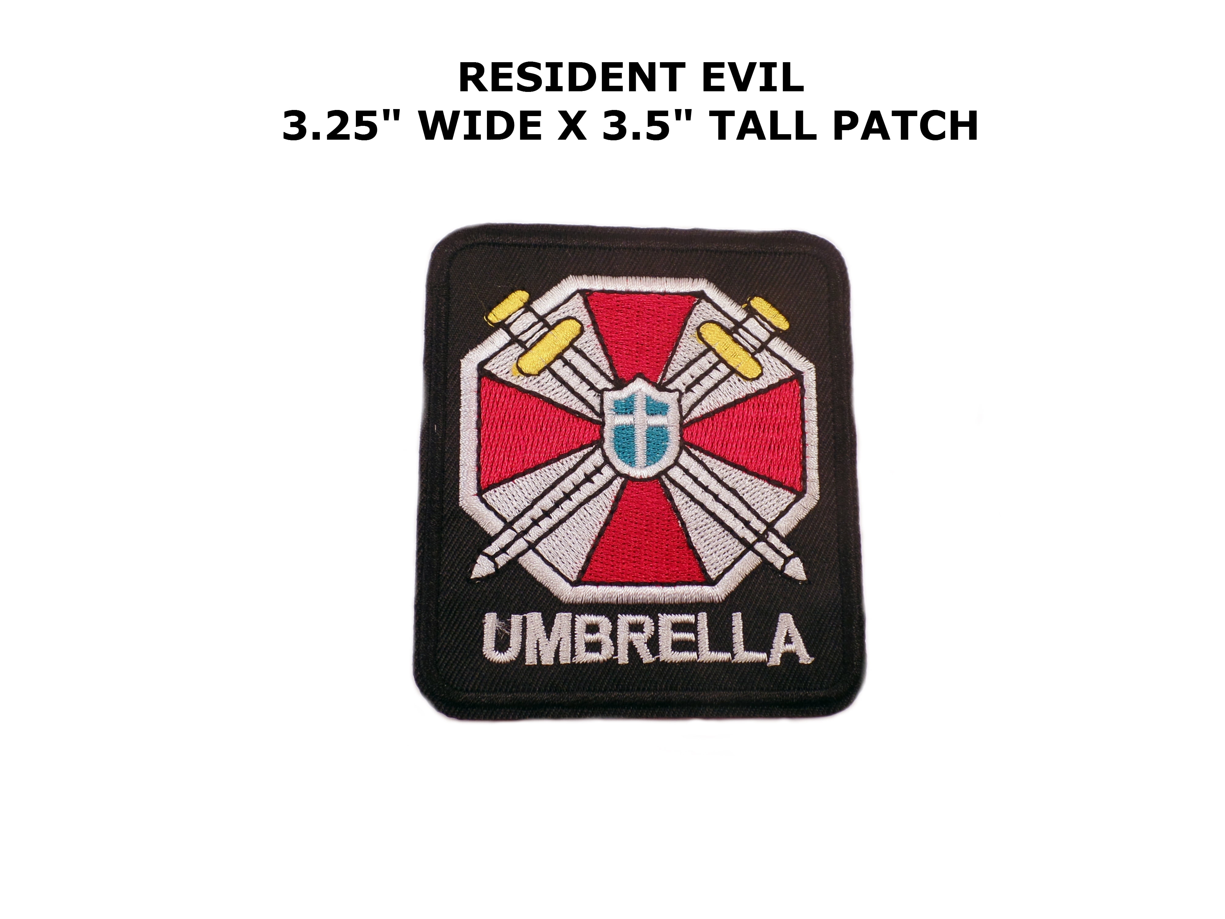 RESIDENT EVIL LARGE SIZE UMBRELLA CORPORATION EMBROIDERED CORPORATION LOGO PATCH 