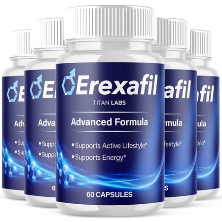 Erexafil Advanced Formula Natural Supplement Pills for Max Strength 300 Capsules