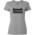 thumbnail image 3 of Inktastic Chicago Skyline Grunge Women's T-Shirt, 3 of 5