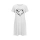 thumbnail image 4 of Camisón corto de mujer, vestido de largo medio con estampado de moda, camisón corto extragrande de mujer, camisón de manga corta con estampado de pecho a la moda, camisón de mujer, 4 of 6