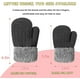 thumbnail image 2 of Guantes de manoplas JAMW Sencillez forrados de vellón para bebés unisex, 2 of 5