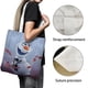 thumbnail image 3 of Olaf Bolso de tela con estampado de lienzo para mujer, bolsa de compras reutilizable y estética, con cremallera interior, regalo para mujer, 35 × 40 cm., 3 of 6