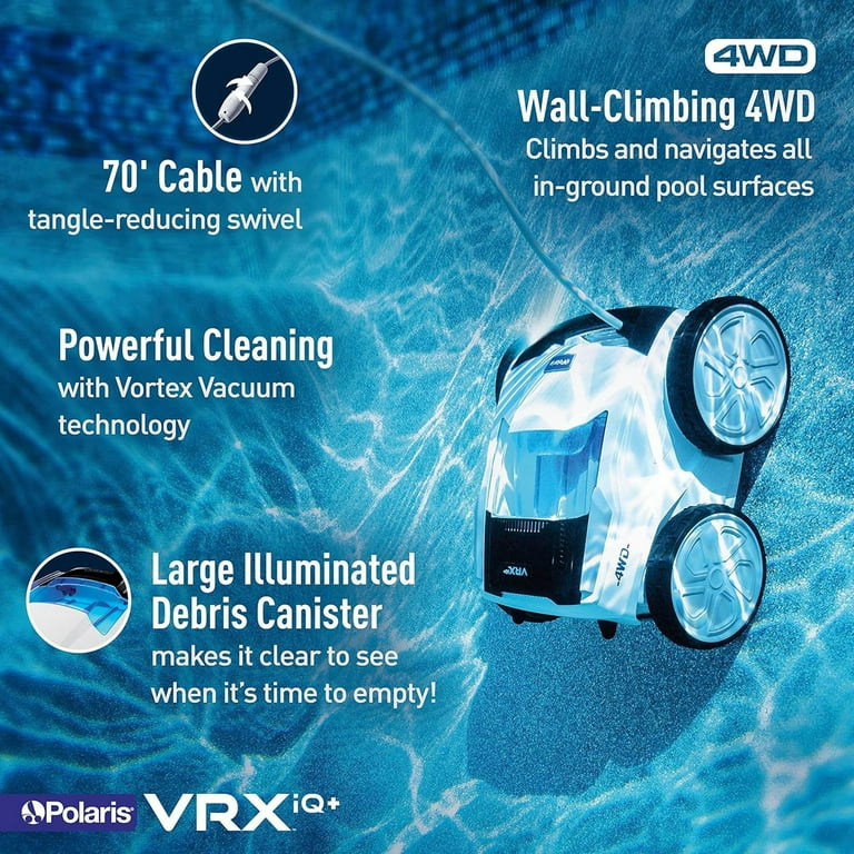 Polaris VRX iQ+ Robotic Vacuum Pool Cleaner with iAquaLink Control