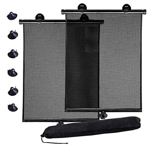 Black 6 Foot Wide x 6 Foot Long. Roll Up Solar Sun Screen Petras Indoor/Outdoor 6 x 6 Ft Window Shade/Blind w/UV Protection 