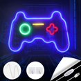 thumbnail image 1 of Logotipo de luz de neón de jugador (16 x 11 pulgadas) luz de neón de gamepad para la decoración de la sala de juegos - Logotipo de luz de neón del juego para la decoración de la habitación de los ado TUNC Sencillez, 1 of 3