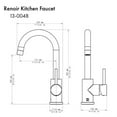 thumbnail image 5 of ZLINE Renoir Kitchen Faucet in Chrome (13-0048-CH), 5 of 5