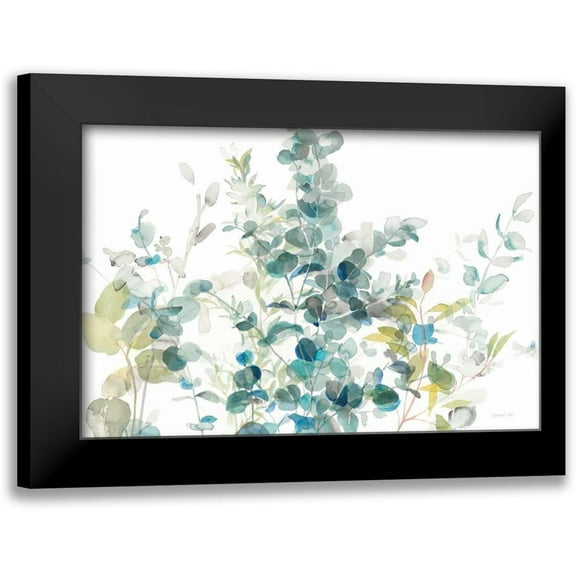 Nai, Danhui 14x11 Black Modern Framed Museum Art Print Titled - Eucalyptus I White Crop