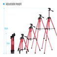thumbnail image 2 of Trípode Trípode de fotografía ligero Andoer Soporte de aleación de aluminio Capacidad de carga de 3 kg Máx. Altura 135 cm / 53 pulgadas con bolsa de transporte Soporte para teléfono para teléfono inte Andoer-2 Trípode, 2 of 7