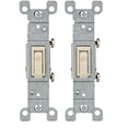 thumbnail image 1 of Switch Leviton 1451-2IM, 15 A, 120 V, unipolar, AC Quiet, paquete de 20, 1 of 4