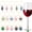 5 colors, variant on 30 Pieces Wine Glass Charms Starfish Shells Summer Ocean Themed Wineglass Markers Tags Identifiers for Stem Glasses Tasting Party Christmas Beach Wedding Decorations