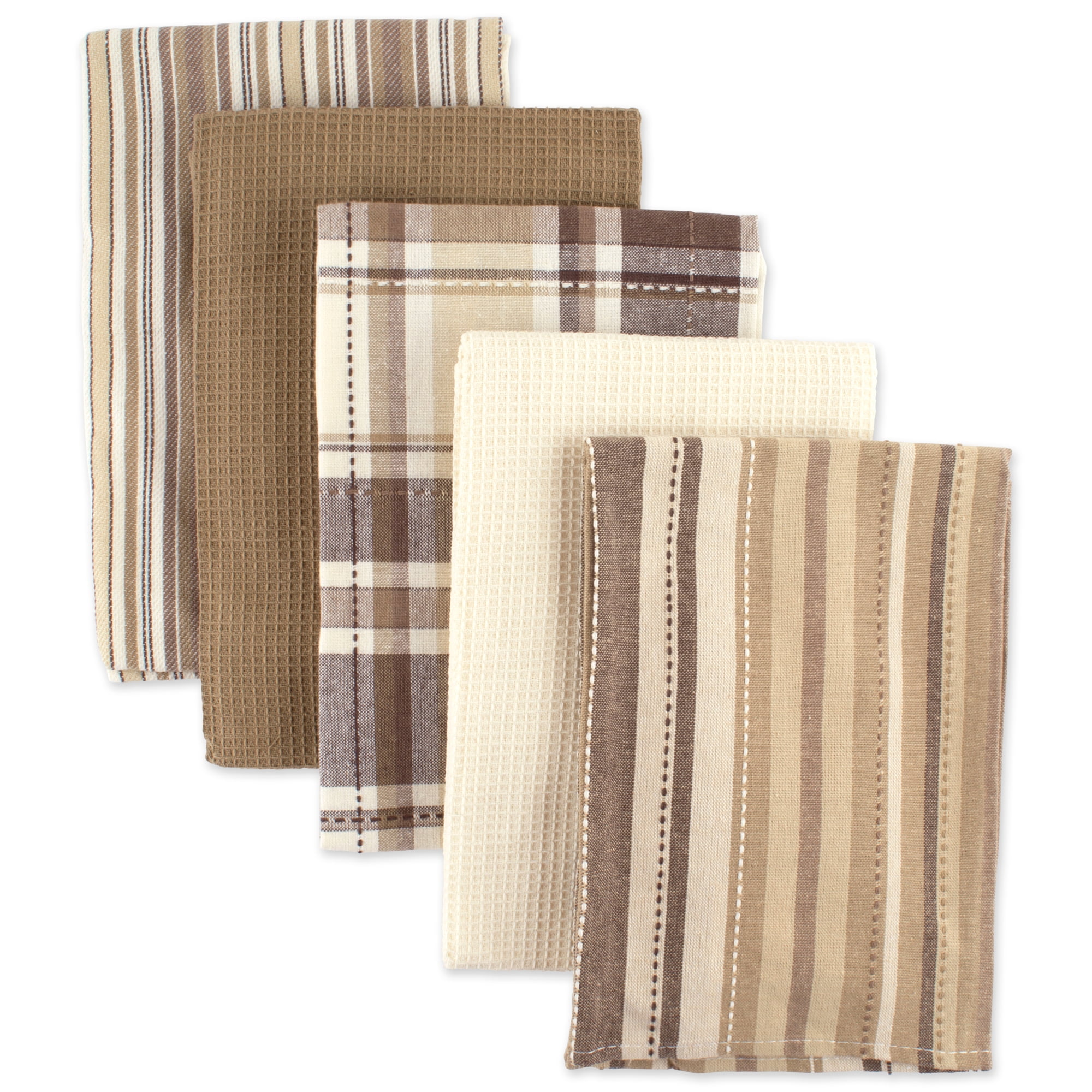 DII Oversized Kitchen Towels (Taupe, 18x28"), Ultra Absorbent & Fast