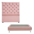 thumbnail image 1 of Box Base Cama Matrimonial + Cabecera Capri Palo de Rosa, 1 of 8