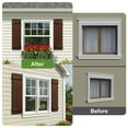 thumbnail image 6 of YYAo Plantation Shutters with Premium Board and Batten, Shutter with Two Horizontal Rails and Easy Mount for Farmhouse, Home Office, Living Room, Bedroom, Red(14"*43"), 6 of 7