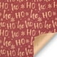 PVCS Pack de Papier d'Emballage Réversible de Vacances Noël Rustique (Pack de 1, 145 Pieds Carrés ttl) Ho Ho Ho – image 1 sur 6