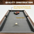 thumbnail image 4 of Barrington Billiards Urban 5.5 ft Pool Table with 2 Cue Sticks & Complete Accessory Set, Gray, 4 of 9
