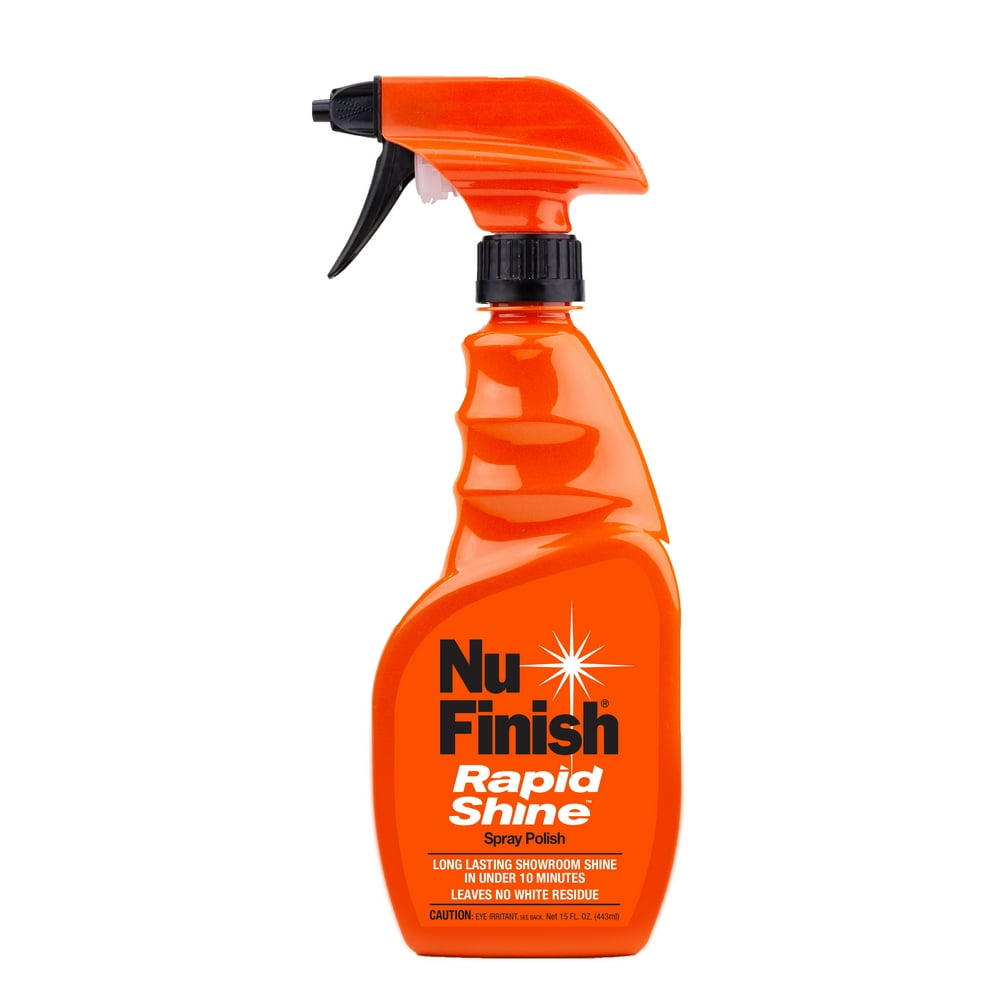 Nu Finish Rapid Shine Car Spray Polish Detailer, 15 FL OZ