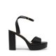 thumbnail image 2 of Sandalia DREAM PAIRS SDHS2423W Negra con Tacones Plataforma Gruesos, 2 of 6