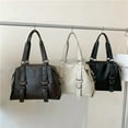 thumbnail image 5 of JUYGO High Capacity Rivet Solid Thread PU Shoulder Bags Simple Casual Tote Crossbody Bag Hot Sale Women's Bag Bolsos De Señora, 5 of 6