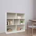 thumbnail image 3 of Bookcase, Wooden Bookshelf with 7 Compartments, 3-Tier Freestanding Display Storage Shelves, Cabinet Rack Organizer, DIY Book Case for Living Room, Bedroom, Home Office 39.37*9.06*39.37in, 3 of 24