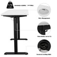 thumbnail image 3 of Sobaniilo 48''x 24'' Electric Height Adjustable Standing Desk, Home Office Sit Stand Desk Stand Up Desk with Splice Board (Black Frame+ White Top), 3 of 7