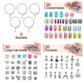 thumbnail image 2 of 85PCS Charm Bracelet Making Kit Jewelry Making Kit with Bracelet Beads Jewelry Charms Arts and Crafts Set Handmade Craft Supplies for DIY Crafts Beginner with Box Gift, 2 of 7