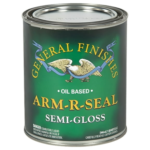 General Finishes Arm R Seal Semi-Gloss Top Coat, 1 qt