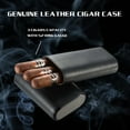 thumbnail image 6 of Visol Burgos Leather Cigar Case - Holds 3 Cigars, 6 of 8