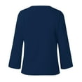 thumbnail image 4 of Women's V Neck Button Down Shirt Casual Blouse, 4 of 5