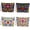 RED, variant on 4 Pack Vintage Makeup Bag with Zipper Pouch,Travel Cosmetic Canvas Purse Organizer ,Great Gifts for Women Friends Sister