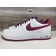 thumbnail image 1 of **Ni&ke Men's Air Force 1 '07 Low White Light Bordeaux (size 14) DH7561 101, 1 of 6