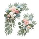 thumbnail image 1 of 2x Arco de boda con flores, letrero de bienvenida, decoración, arreglo floral, guirnalda de fondo, guirnalda de flores artificiales para aniversario Azul Rosa, 1 of 8