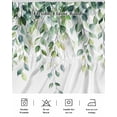 thumbnail image 5 of Spring Eucalyptus Leaves Bed Skirt King Size, Botanical Summer Wrap Around Bed Skirting with Adjustable Elastic Strap, Dust Ruffle Pleated Bedskirts 16 Inch Drop for Bedroom King Beds, 5 of 9