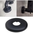 thumbnail image 3 of Elegantes protectores de manguera de radiador de acero inoxidable negro, acabado de barniz horneado de doble cara, perfectos para grifos, duchas y válvulas angulares, juego de 2, 3 of 5