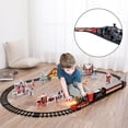 thumbnail image 4 of de Trenes Juguete Eléctrico para Niños Niñas con Luces Y Sonido Kits de Vías de Tren con Motor de Locomotora, Coches de Carga Y Vías Reg - negro negro Yotijar tren electrico, 4 of 8