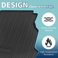 thumbnail image 3 of Unique Bargains Flat Face Cargo Liner Rear Trunk Mat Trunk Cargo Luggage Boot Tray Mat Vertical Stripes Pattern for Mercedes Benz C Class W206 2022-2024 Anti-Slip, 3 of 7