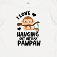 thumbnail image 4 of Inktastic Monkey I Love Hanging out with My Pawpaw Boys or Girls Baby T-Shirt, 4 of 5
