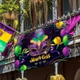 thumbnail image 1 of Yhmxh Carnival Decorations Carnival Theme Party Decorations New Mardi Gras Background Cloth Mardi Gras Mask Masquerade Carnival Theme Polyester background, 1 of 1