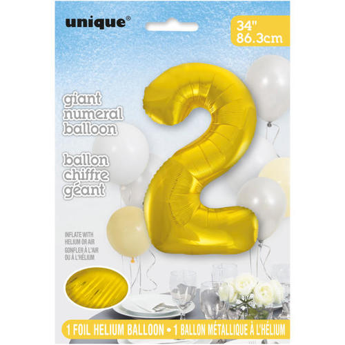 GOLD 2 BALLOON 34" - FRENCH
