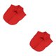 thumbnail image 3 of Guardurnaity Mujeres Color sólido cuello falso Formal gasa falsa media camisa decorativa desmontable solapa ropa accesorio rojo Punto rojo 2Conjunto, 3 of 6