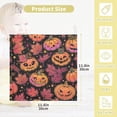 thumbnail image 2 of SKYSONIC 3 PCS Pumpkins Maple Leaves Baby Muslin Washcloths, Halloween Pattern Face Towel Burp Cloths Ultra Soft Absorbent Cotton Bath Wipes Towels for Newborn Boys Girls, 2 of 7